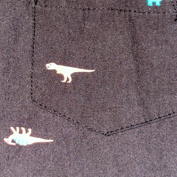 Bixby Nomad Boys Size 6-7 Short Sleeve Dinosaur Button Down Shirt - Picture 3 of 4